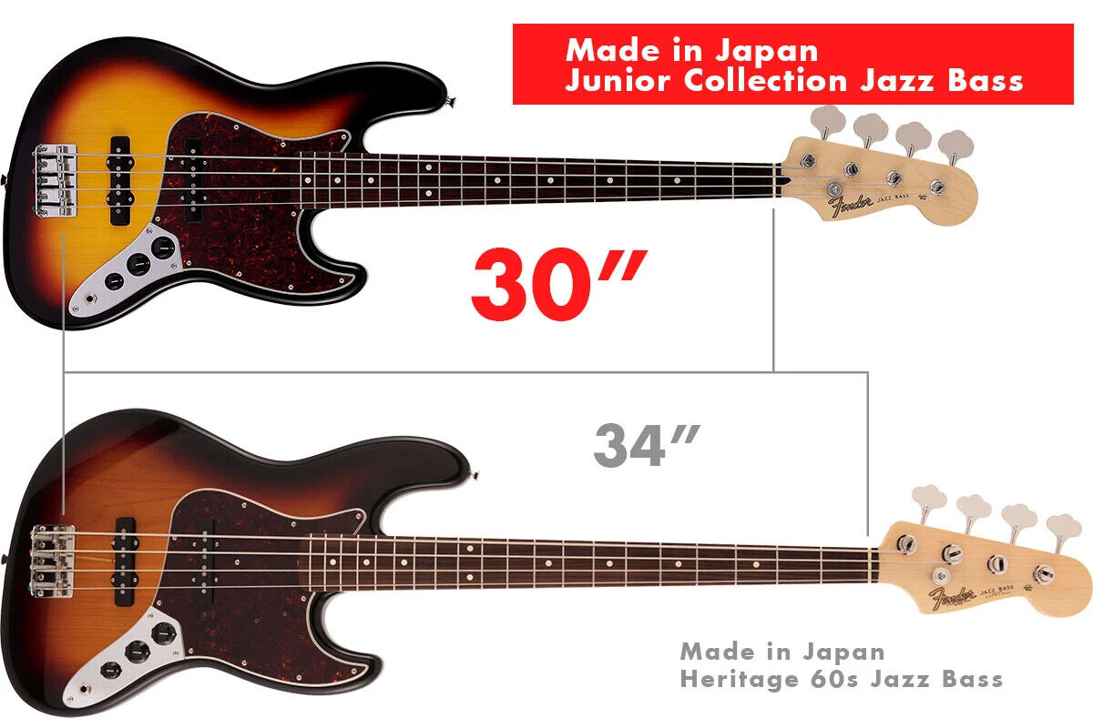 Fender Japan Junior Collection Jazz Bass Satin Shell Pink Short Scale 2022  New