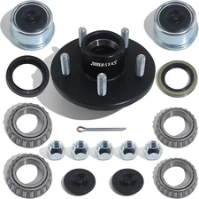 1 Sets Trailer Hub Kit 5 Bolt 4.5, Trailer Axle Kit for 2000 Lb 5 Lug Trailer Hu