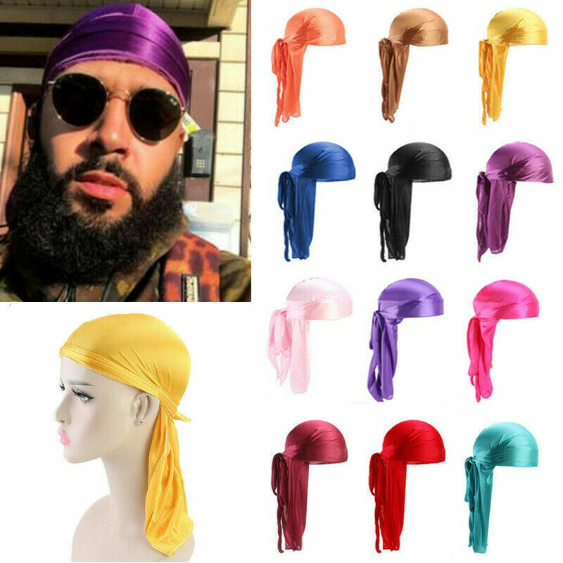 Unisex Women Men Velvet Durag Hat Cap Premium Design Doo Rag Wave