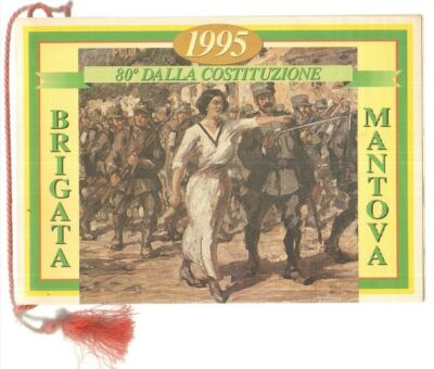 Calendar Mechanized Brigade Mantua Year 1995. With original drawstring