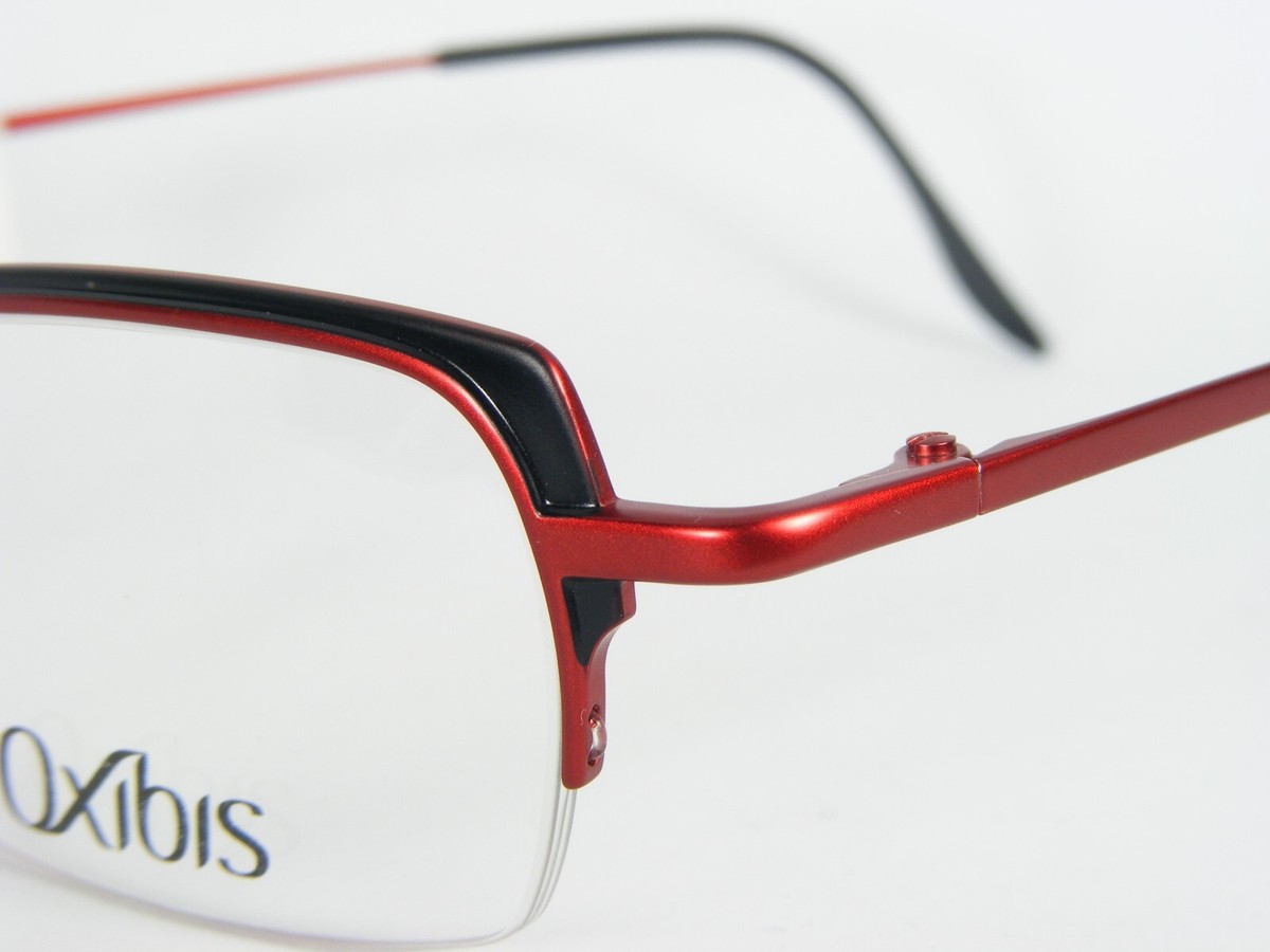 Oxibis メガネ フランス製 ワインレッド Oxibis BRAZIL 03 Col.Z21 BLACK /RED EYEGLASSES GLASSES FRAME 49-19