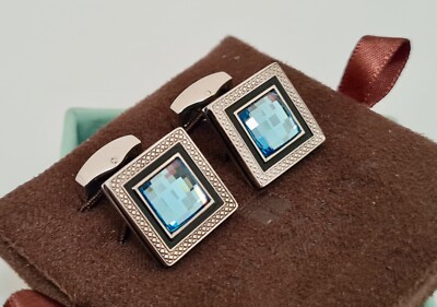 Tateossian Quadrato Cufflinks Swarovski Elements