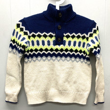 Gap Kids Long Sleeve Pullover 3-Button Knit Sweater - Size S 6-7
