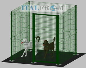 Hund Kafig Haustier Welpenzaun Laufgitter Hundegitterbox 2x2m Grun Ebay