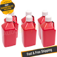 Scribner 2000R-CASE Red Plastic Utility Jug, 5 Gallon - Set of 6