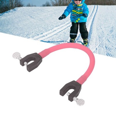 (Pink) Ski Tip Connector Speed Control Portable Ski Training Aid Für Anfäng