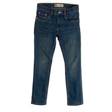 Levis 511 Slim Boys Jeans Size 10 Reg Medium Wash Blue Denim Stretch 25W x 25L