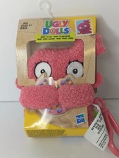 UGLYDOLLS MOXY to-Go Stuffed Plush Toy 5" Tall Back Pack Clip PINK Ugly Dolls