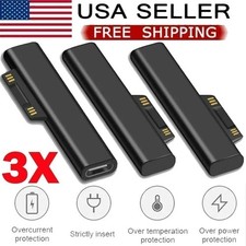 3 Pcs USB Type C PD Converter Charger Adapter For Surface Pro 3/4/5/6/7/8 Go NEW