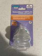 Lansinoh Naturalwave ,Medium Flow Nipples , 2 Count