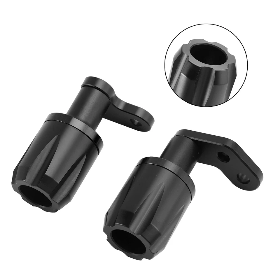 🏍️Crash Bobbin Protector Slider Aluminum Black For Kawasaki Zx-6R Zx 6R 24-2025 — 第 3/4 张图片