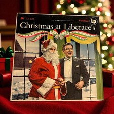 Liberace Christmas At Liberace?s Columbia CL 589 1954 LP Jacket Only VG Vintage