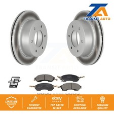 Coated Disc Brake Rotors And Semi-Metallic Pads Rear Kit For Ford Bronco