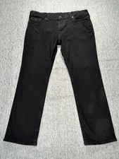 True Religion Ricky Relaxed Straight Jeans Mens 38 x 31 Flap Pockets Streetwear