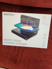 Viivitar Alarm Clock & Wireless Charger, New,boxed