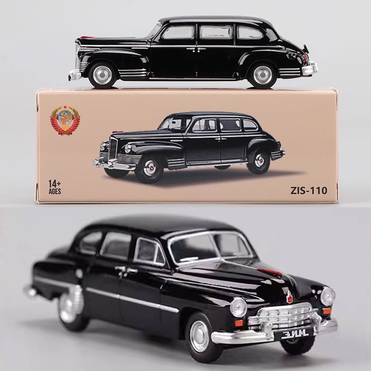 1:64 GAZ-12 ZIM Classic Soviet Cars Soviet Vintage Alloy Die
