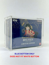 One Piece OP01 Blue Bottom Booster Box Acrylic Case  UV Magnetic