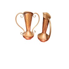 MCM Vtg Gregorian Copper 6.5 " Vases (3169)