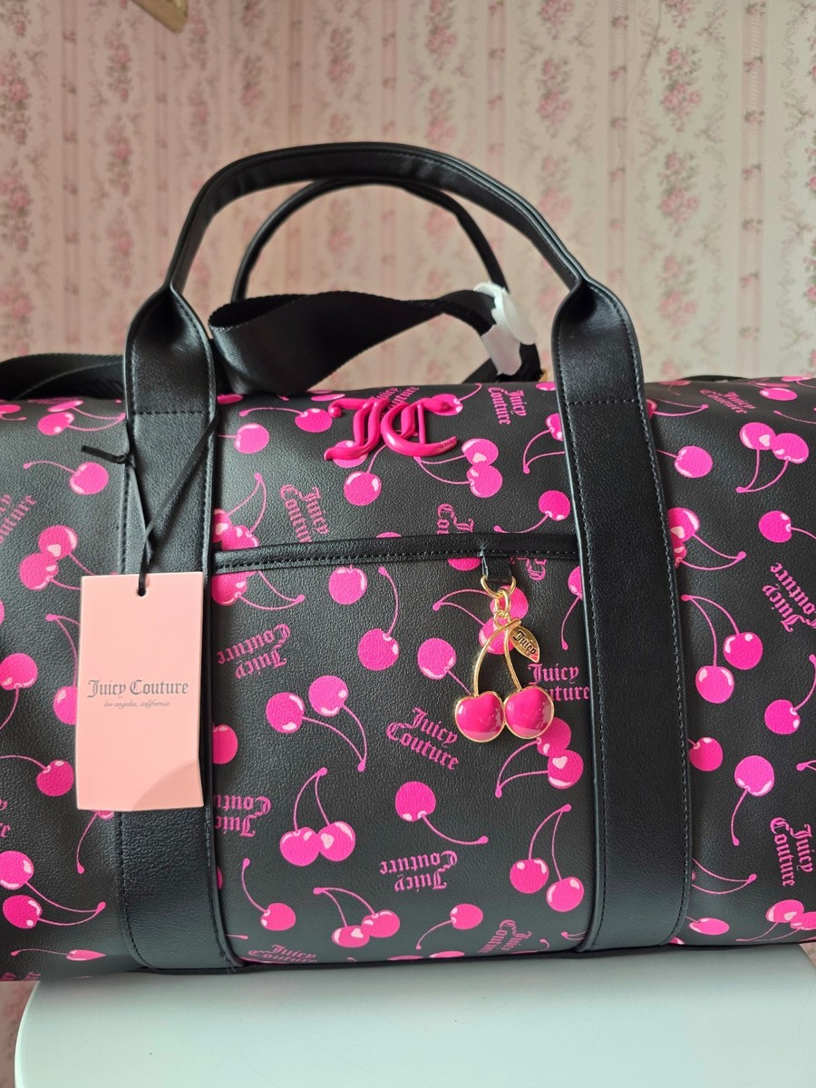 Juicy Couture Cherry On Top Tote Shoulder Weekender Duffel Bag