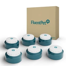 Speak Up Dog Buttons for Communication, (6 Recordable Buttons) with Pre-Insta...