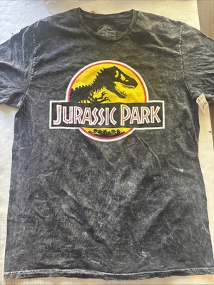 UNIVERSAL STUDIOS Jurassic Park Stone Black Tie Dye NWT Size Large