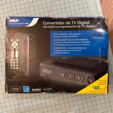 RCA Digital TV Converter Box W/ Remote  DTA800B1  Open Box DTV Tuner