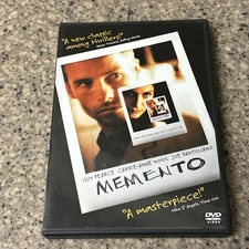 Memento (DVD, 2001) Guy Pierce, Carrie Anne Moss, Christopher Nolan *USED*