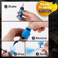 Fansarriche Airbrush Paint Set, 20 Colors X 20 Ml Air Brush Painting Set