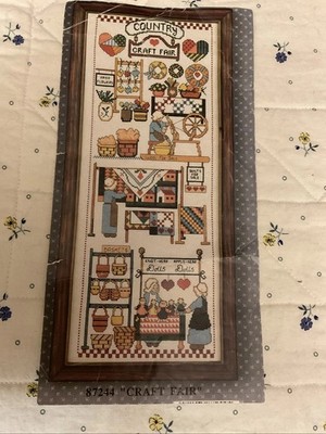 Used Cross Stitch Kit. Half Finished. Design Works Country Craft Fair. 87244READ