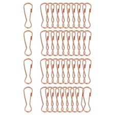 Lanyard Hooks, 40 Pcs 32x11x3mm Stainless Steel 304 Hook, Red Bronze