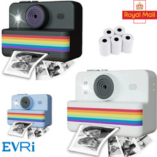 Kids Instant Print Camera 1080P HD Video Photo DIY Thermal Printing Toy w/ Games