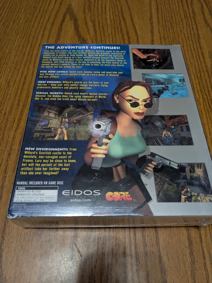Sealed Eidos Platinum Collection Tomb Raider The Lost Artifact PC Big Box New - Image 2 of 4