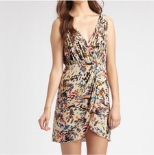 Alice + Olivia Womens Sleeveless Dress Size 8 Multicolored Romantic Silk Blend