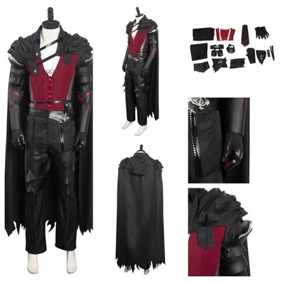 Anime Game FF16 Clive Rosfield Cosplay Costume Halloween Deluxe Battle Cloak set