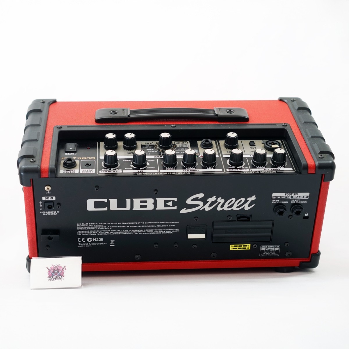 Roland CUBE Street Red w/ AC Adapter Battery-Powered Stereo Combo 