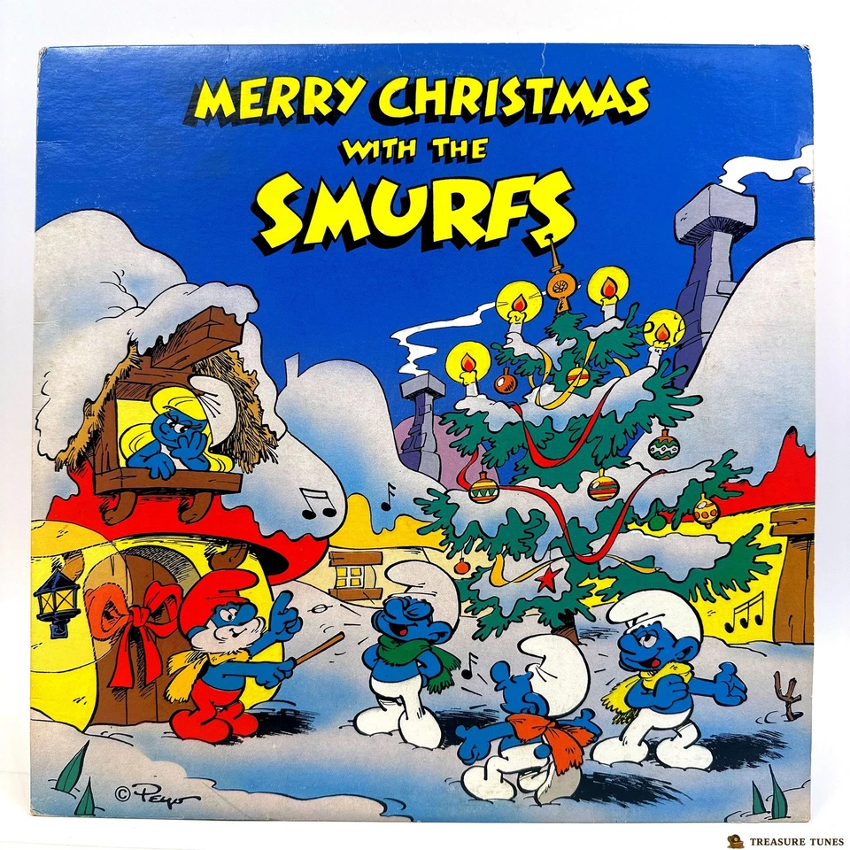 The Smurfs – Merry Christmas With The Smurfs Vinyl (LP, Stereo) - Image 2 of 4
