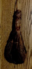 24" Thick Witches Broom - Rustic Halloween Decor for Home  Porch