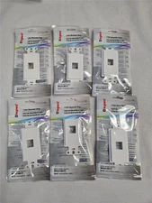 = Lot of 6 Legrand 1-Port Decorator Strip White WP3421-WH-V1 On-Q Professional