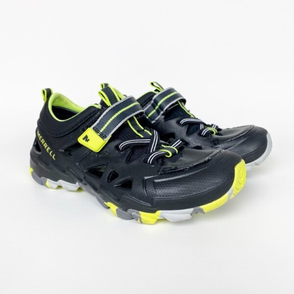 Merrell M Hydro 2.0 sandali sport acquatici scarpe ragazzo bambino bambini taglia 12 nero verde