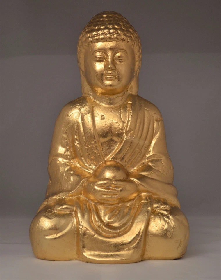 Wanddeko Hirschkopf, vergoldet mit Blattmetall - Bild 4 von 4