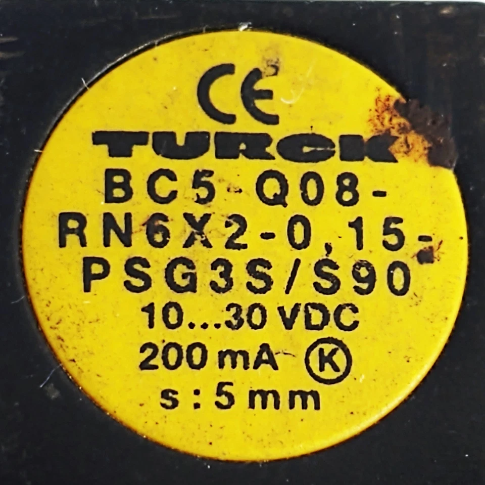 Turck BC5-Q08-RN6X2-0,15-PSG3S/S90 Inductive Proximity Sensor - Image 3 of 4