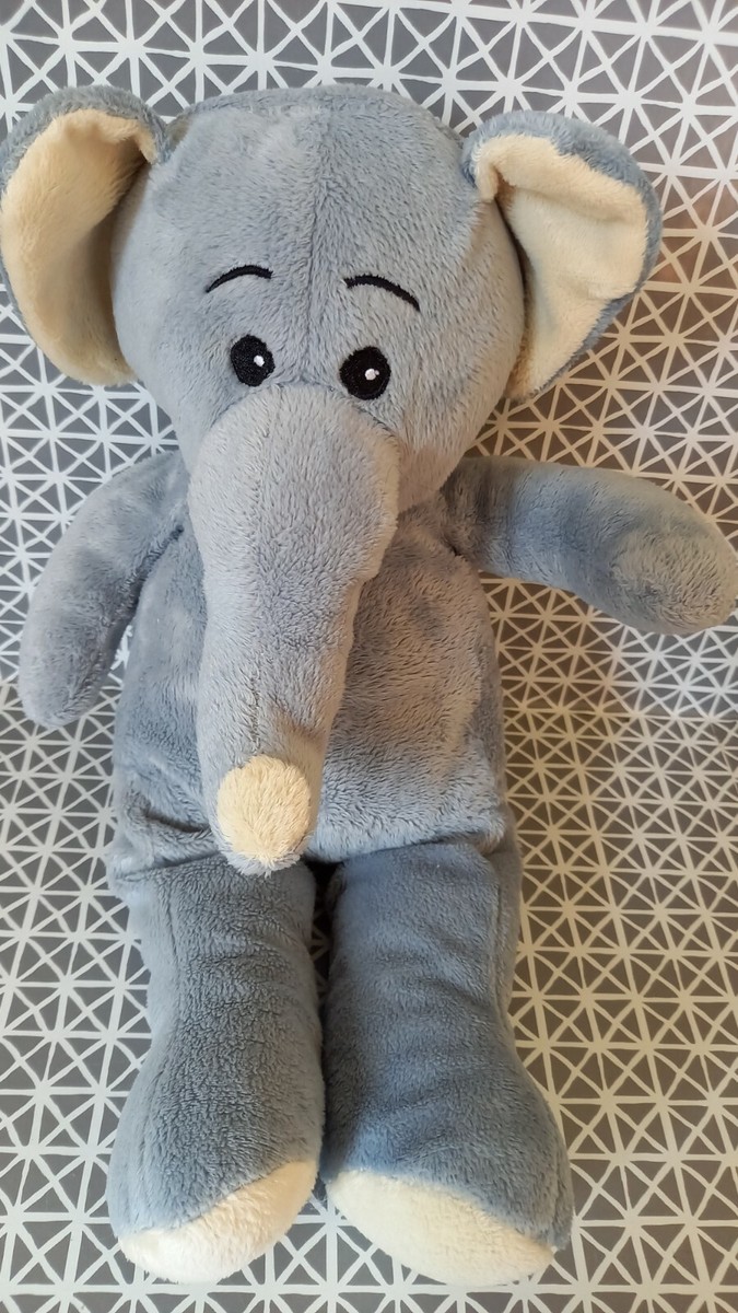 Elephant Doudou Max Et Sax Peluche Doudou éléphant Gris Beige 35
