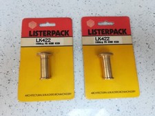 2 x BRAND NEW BRASS 'LISTERPACK' LK422 180-DEGREE DOOR PEEP HOLE VIEWERS