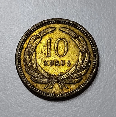 10 Kurus Coin 1951 Türkiye Cumhuriyeti Turkey #5