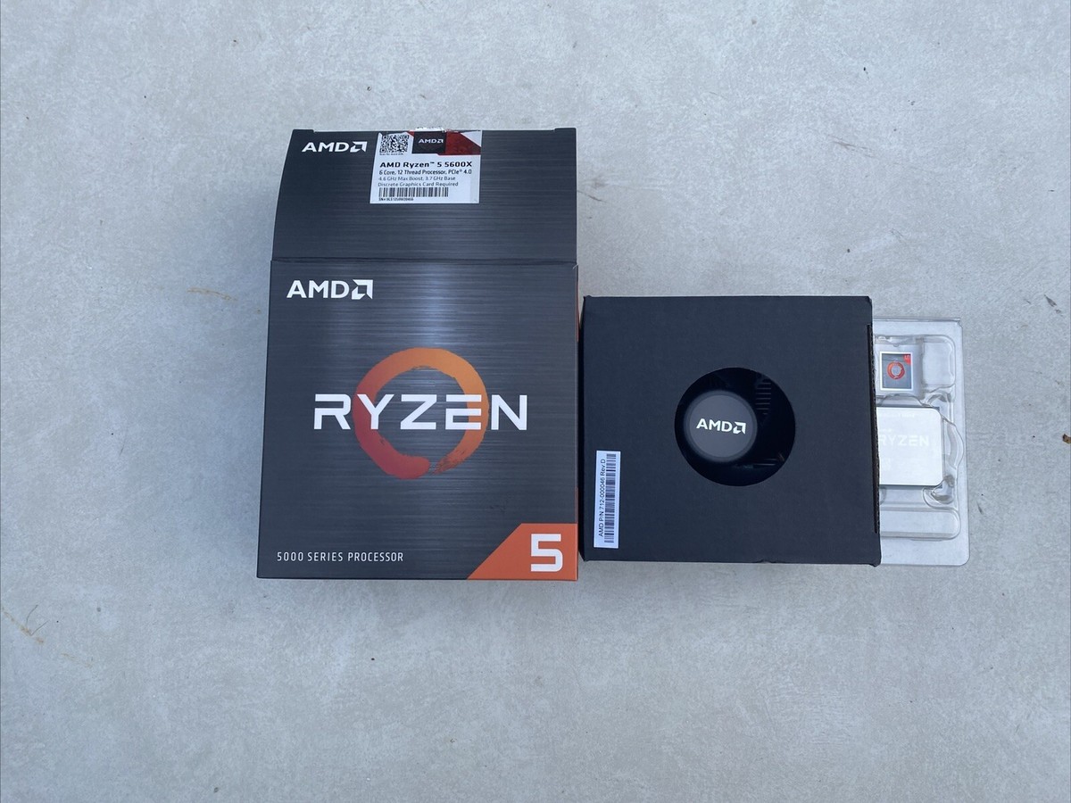 AMD Ryzen 5 5600X Desktop Processor (4.6GHz, 6 Cores, Socket