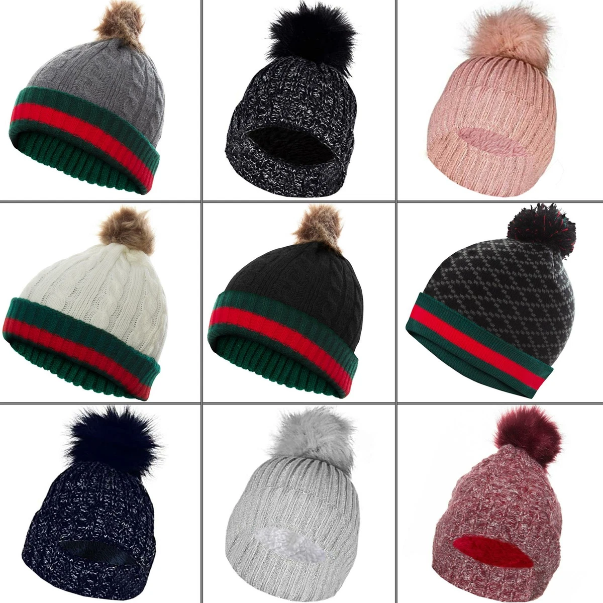 Mens knit hat with pom pom new arrivals