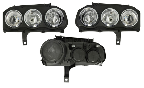 2x PHARE AVANT GAUCHE +DROITE ÉLECTRIQUE + MOTEUR NOIR POUR VW GOLF V
