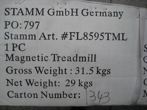 Stamm bodyfit Laufband "Walk ONE":Lauffläche ca.129x33cm.Magnetgebremstes System - Bild 12 von 12