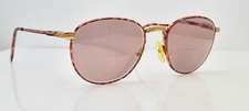 Vintage BerDel Galveston Tortoise Gold Oval Metal Sunglasses Italy FRAMES ONLY