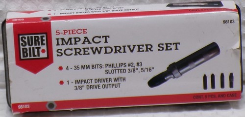 Sure Bilt 5 Piece Impact Screwdriver Set # 98103............................3B - 第 1/5 張圖片